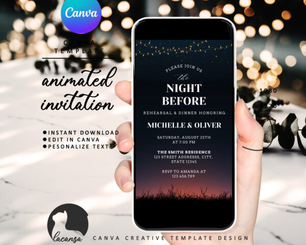 Animated The Night Before Rehearsal Dinner Preview