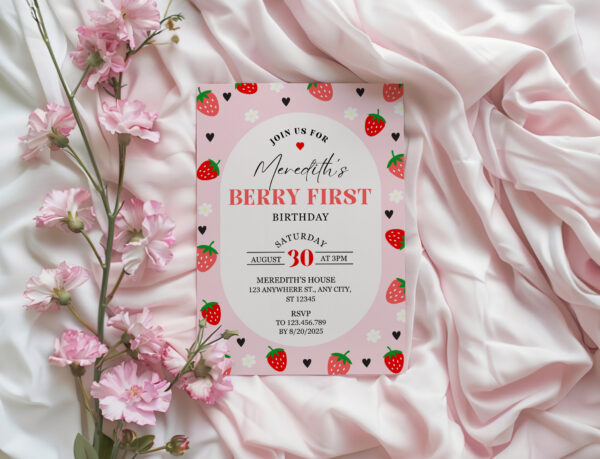 Printable Berry first birthday preview1