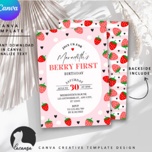Printable Berry first birthday preview3