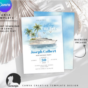Printable Birthday Cruise Invitation preview4
