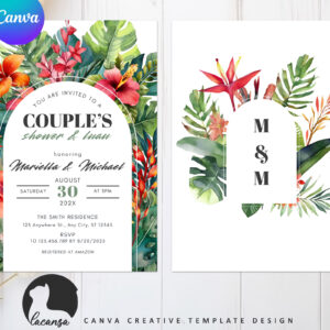 Printable Couple Shower and Luau preview3