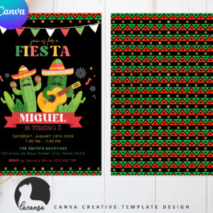 Printable Mexican Birthday Invitation Preview3