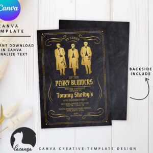 Printable Peaky Blinders Gold 1
