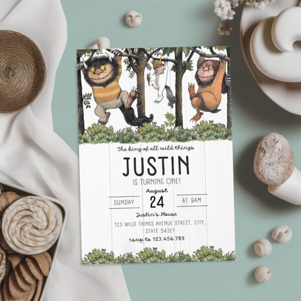 Generative Ai, children's invitation for a baby shower or birthday party with lots of details and very cute