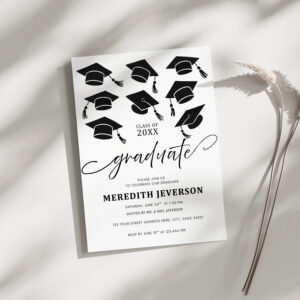 Printable Simple Graduation Party Invitation