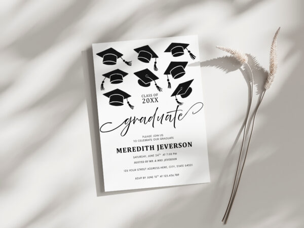 Simple Graduation Invitation Preview1